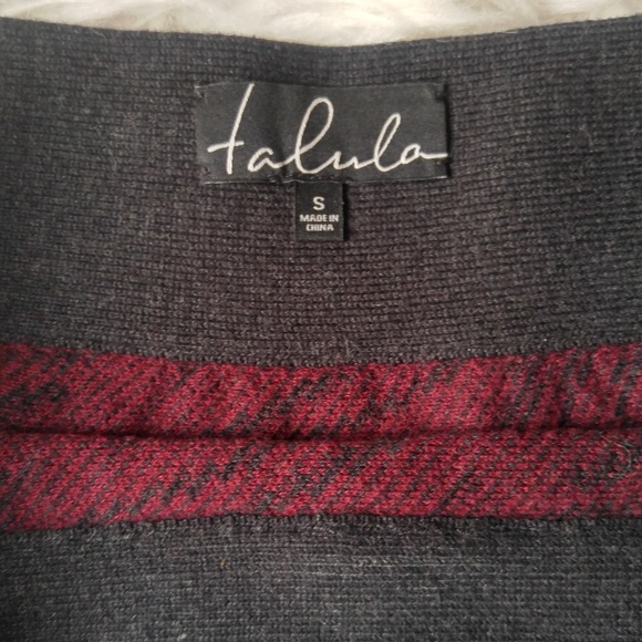 NEW Talula Skirt Red Black Flare Small Cotton Knit - Picture 3 of 4